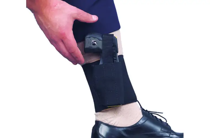 DeSantis Right Hand Black X26 Ankle Rig Holster ATT6070RH - X26 TASER